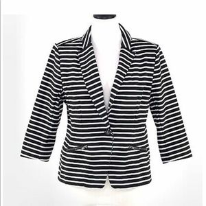 Christian Siriano Striped Blazer